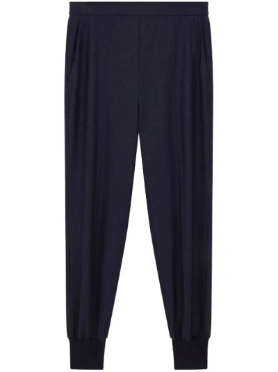 Stella Mccartney Stella Mc Cartney Wool Flannel Jogger In Blue