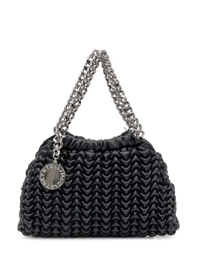 Stella Mccartney Black Quilted Hand Bag
