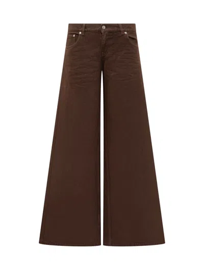 STELLA MCCARTNEY STELLA MCCARTNEY STELLA MCCARTNEY BROWN WIDE LEG TROUSERS
