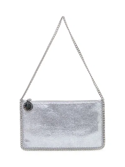 Stella Mccartney Clutch Bag With Chain Profile In Silver