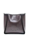 Stella Mccartney Circular-logo Crossbody Bag In Gray