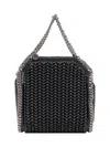 Stella Mccartney Falabella Bag In Woven Fabric In Black