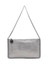 Stella Mccartney Falabella Pochette With Chain In Gray
