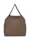 Stella Mccartney Falabella Shaggy Deer Bag In Taupe In Green