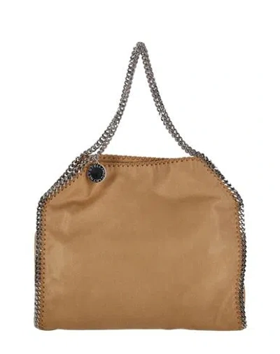 Stella Mccartney Falabella Shoulder Bag Woman Shoulder Bag Beige Size - Polyester In Brown