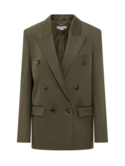 STELLA MCCARTNEY STELLA MCCARTNEY STELLA MCCARTNEY OLIVE GREEN DOUBLE-BREASTED BLAZER