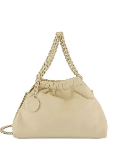 Stella Mccartney Falabella Mini Drawstring Shoulder Bag In Neutral
