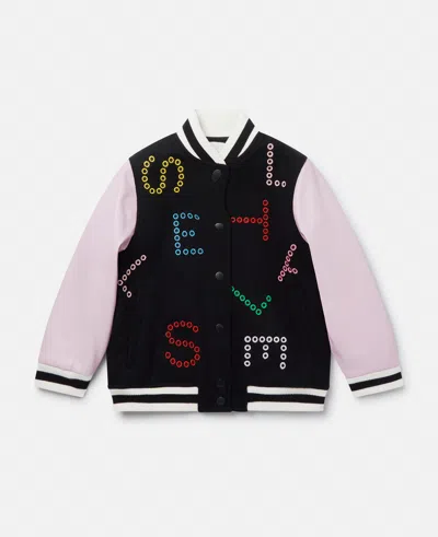 Stella Mccartney Stella Pattern Bomber Jacket In Lavender