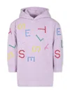 Stella Mccartney Pink Dress For Girl With Logo In Pink