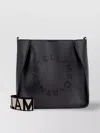 Stella Mccartney Stella Perforated Logo Shoulder Bag In Black