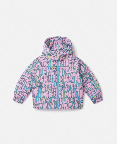 Stella Mccartney Stella Print Puffer Coat In Multicolor