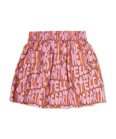 Stella Mccartney Kids' Stella Print Skirt In Pink