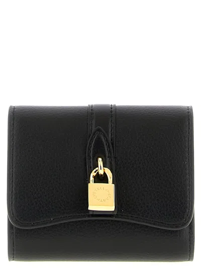 Stella Mccartney Stella Rider Trifold Wallet In Black