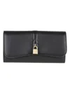 Stella Mccartney Stella Ryder Continental Wallet Embossed Grainy Eco Alter Mat - Murraya + Vegea In Black