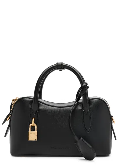 Stella Mccartney Stella Ryder Faux Leather Top Handle Bag In Black