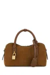 Stella Mccartney Camel Suede Alter Mat Stella Ryder Handbag In Brown