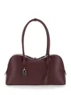 Stella Mccartney Burgundy Synthetic Leather Ryder Medium Shoulder Bag In Red