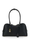 Stella Mccartney Structured Shape Shoulder Bag With Gold-tone Hardware In Black