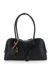 Stella Mccartney Women Black Synthetic Leather Ryder Shoulder Bag In Black