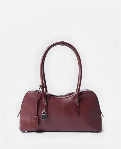 Stella Mccartney Stella Ryder Shoulder Bag In Burgundy