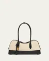 Stella Mccartney Stella Ryder Medium Cotton Canvas And Alter Mat Shoulder Bag