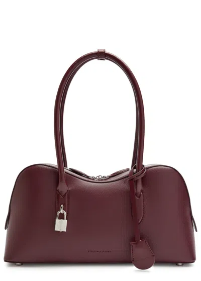 Stella Mccartney Stella Ryder Medium Faux Leather Shoulder Bag In Burgundy