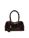 Stella Mccartney Stella Ryder Medium Snake-effect Faux Leather Shoulder Bag In Brown