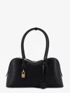 Stella Mccartney Structured Shape Shoulder Bag With Gold-tone Hardware In Black