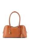 Stella Mccartney Camel Synthetic Leather Ryder Medium Shoulder Bag In Brown