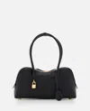 Stella Mccartney Structured Shape Shoulder Bag With Gold-tone Hardware In Black