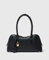Stella Mccartney Structured Shape Shoulder Bag With Gold-tone Hardware In Black