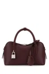 Stella Mccartney Ryder Bordeaux Handbag With Two Top Handles And Front Padlock Detail With Logo In Ecoleather Woman In Burgundy