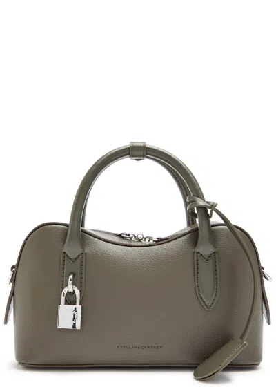 Stella Mccartney Stella Ryder Small Faux Leather Top Handle Bag In Brown