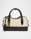 Stella Mccartney Stella Ryder Small Top Handle Cotton Canvas & Eco Alter Mat Shoulder Bag