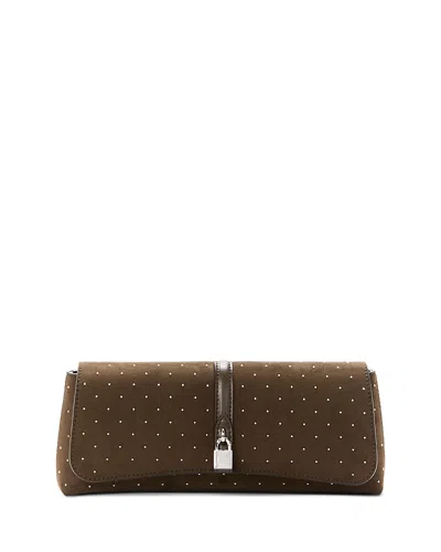 Stella Mccartney Stella Ryder Studded Pochette In Brown