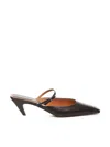 Stella Mccartney Black Stella Spur Kitten Heels In Black