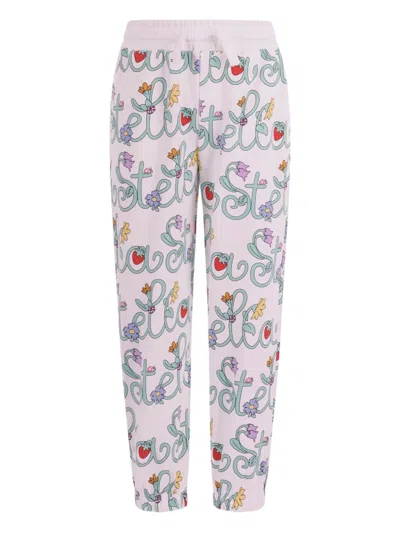 Stella Mccartney Kids' Stella Vine-print Track Pants In Multi