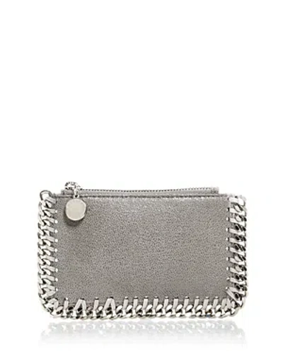 Stella Mccartney Stelle Mccartney Falabella Card Case In Light Gray
