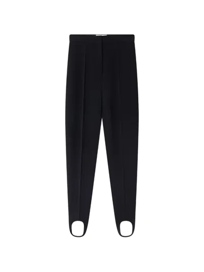 Stella Mccartney Stirrup-cuff Tailored Trousers In Black