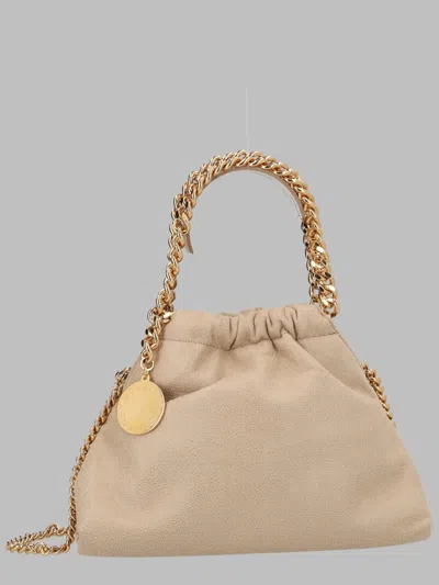 Stella Mccartney Stitched Shoulder Bag In Brown