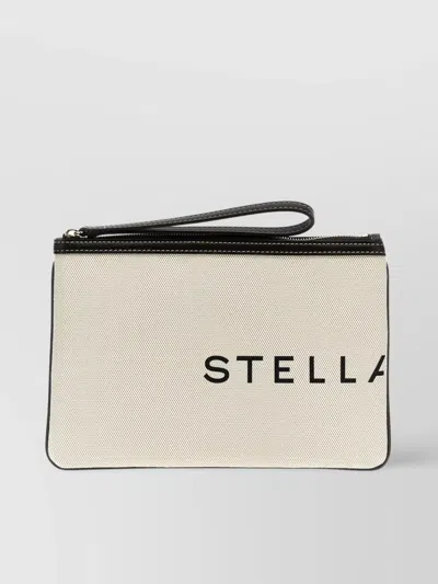 Stella Mccartney Stitching Wrist Strap Clutch Bag