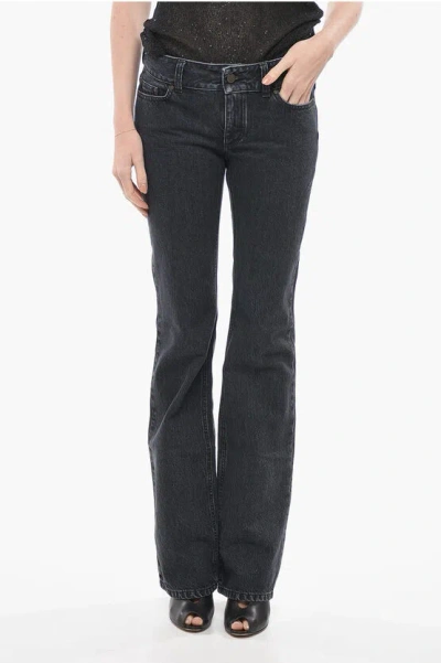 Stella Mccartney Stone Washed Straight Fit Denims 23cm In Blue