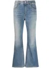 Stella Mccartney Stonewashed Bootcut Jeans In Blau