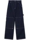 Stella Mccartney Cargo Jeans S-wave In Blue