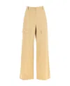 Stella Mccartney Straight-leg Cargo Pants In Nude