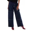 Stella Mccartney Cargo Jeans S-wave In Blue