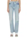 Stella Mccartney Distressed Mid-rise Straight-leg Jeans