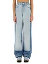Stella Mccartney Light Blue Layered Jeans In Denim
