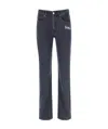 Stella Mccartney Straight-leg Logo-print Jeans In Black