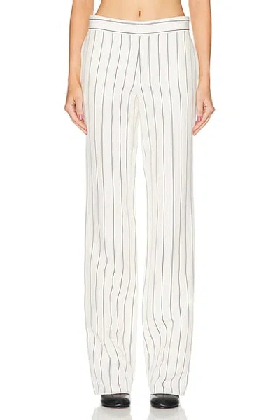 Stella Mccartney Straight Leg Trouser In Cream & Khaki